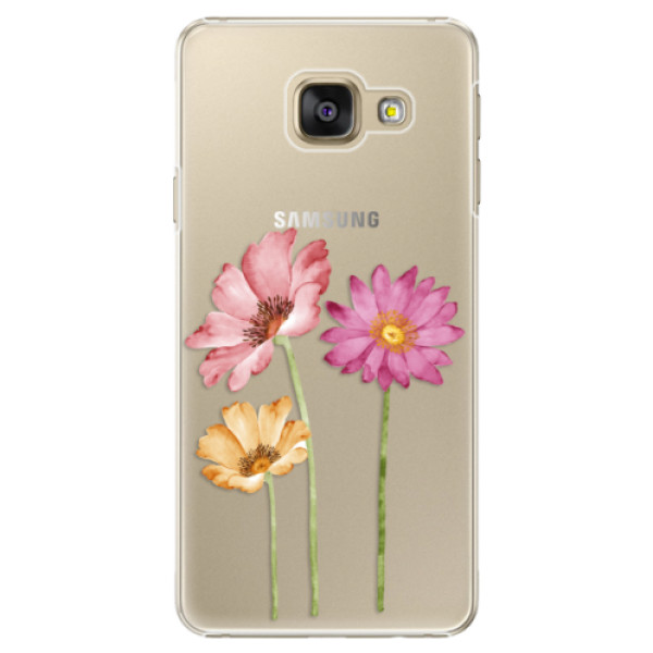 Plastové puzdro iSaprio - Three Flowers - Samsung Galaxy A5 2016