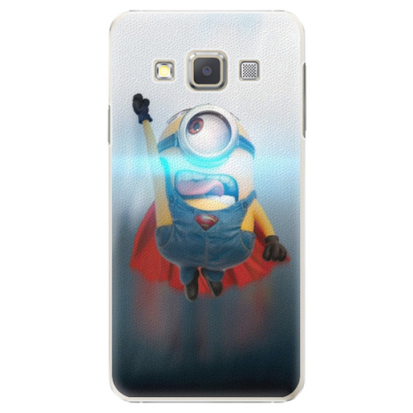 Plastové puzdro iSaprio - Mimons Superman 02 - Samsung Galaxy A7