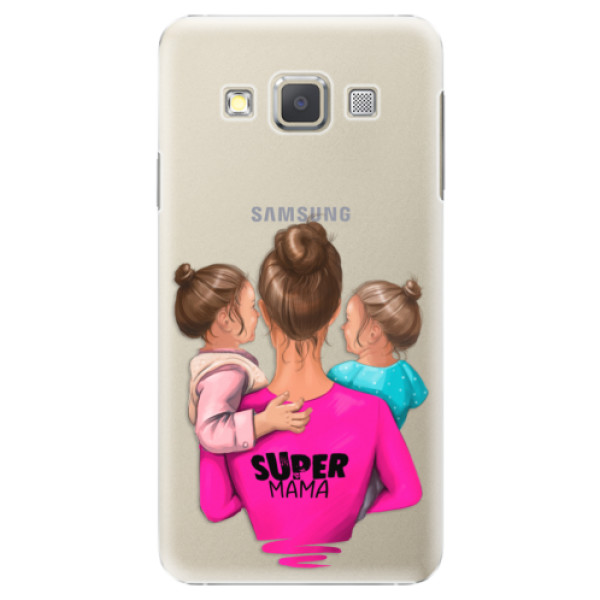 Plastové puzdro iSaprio - Super Mama - Two Girls - Samsung Galaxy A7
