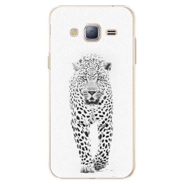 Plastové puzdro iSaprio - White Jaguar - Samsung Galaxy J3 2016