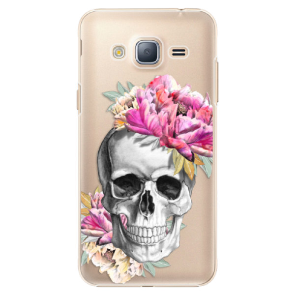 Plastové puzdro iSaprio - Pretty Skull - Samsung Galaxy J3 2016