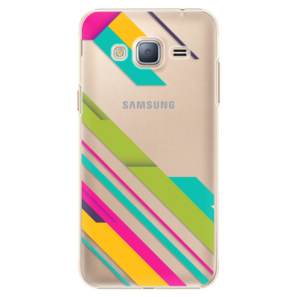 Plastové puzdro iSaprio - Color Stripes 03 - Samsung Galaxy J3 2016
