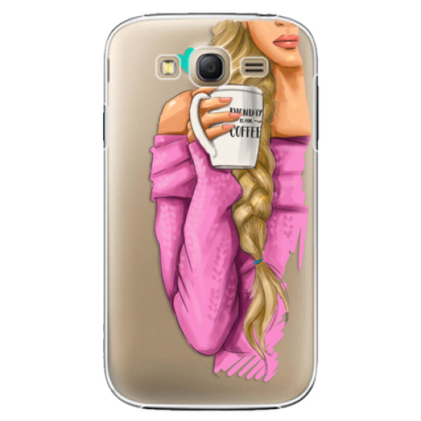 Plastové puzdro iSaprio - My Coffe and Blond Girl - Samsung Galaxy Grand Neo Plus