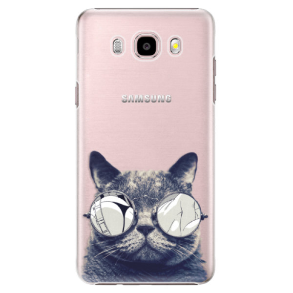 Plastové puzdro iSaprio - Crazy Cat 01 - Samsung Galaxy J5 2016
