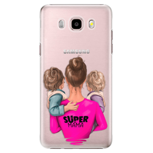 Plastové puzdro iSaprio - Super Mama - Two Boys - Samsung Galaxy J5 2016