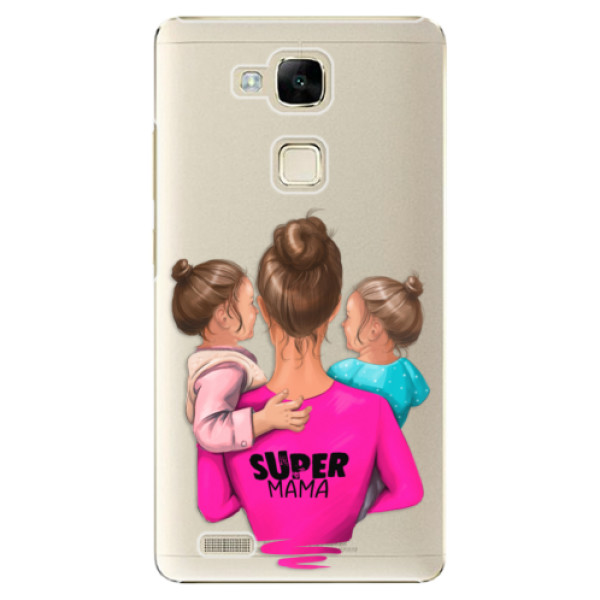 Plastové puzdro iSaprio - Super Mama - Two Girls - Huawei Ascend Mate7
