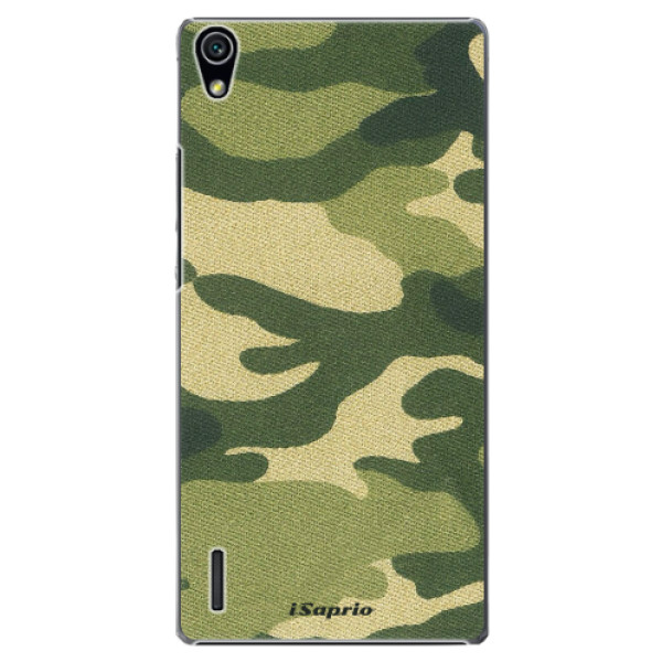 Plastové puzdro iSaprio - Green Camuflage 01 - Huawei Ascend P7
