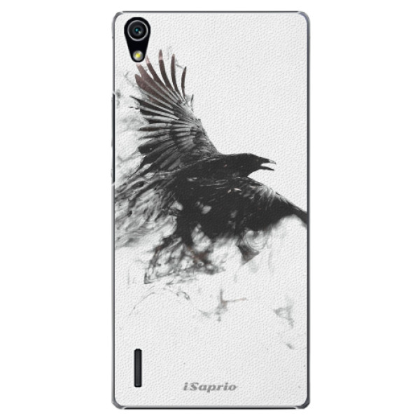 Plastové puzdro iSaprio - Dark Bird 01 - Huawei Ascend P7