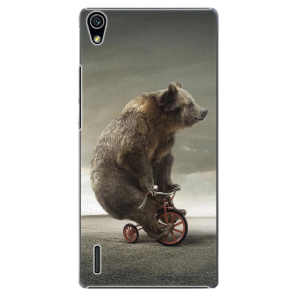 Plastové puzdro iSaprio - Bear 01 - Huawei Ascend P7