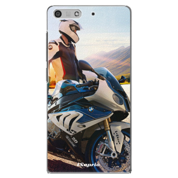 Plastové puzdro iSaprio - Motorcycle 10 - Huawei Ascend P7 Mini