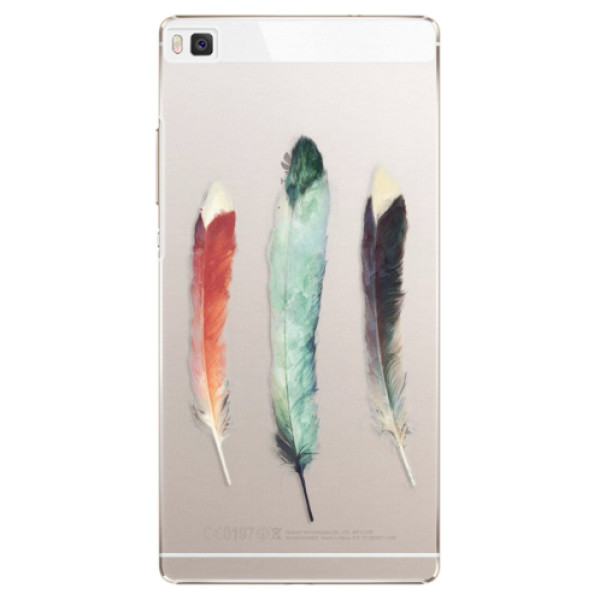 Plastové puzdro iSaprio - Three Feathers - Huawei Ascend P8