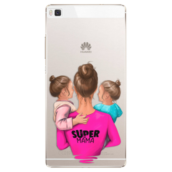 Plastové puzdro iSaprio - Super Mama - Two Girls - Huawei Ascend P8