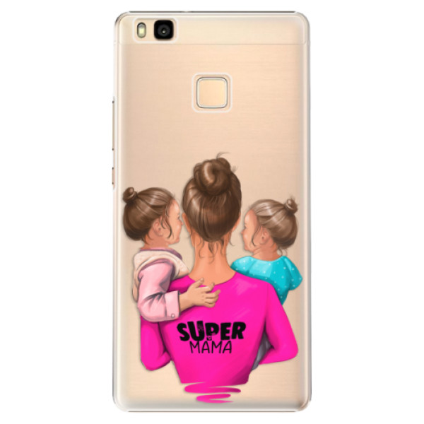 Plastové puzdro iSaprio - Super Mama - Two Girls - Huawei Ascend P9 Lite