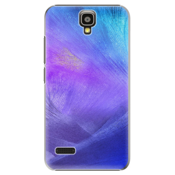 Plastové puzdro iSaprio - Purple Feathers - Huawei Ascend Y5