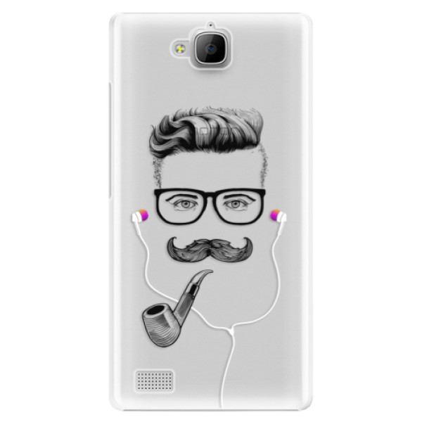 Plastové puzdro iSaprio - Man With Headphones 01 - Huawei Honor 3C