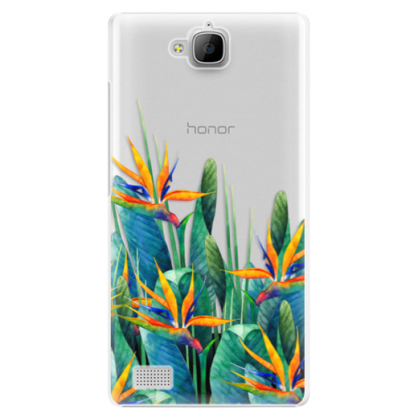 Plastové puzdro iSaprio - Exotic Flowers - Huawei Honor 3C