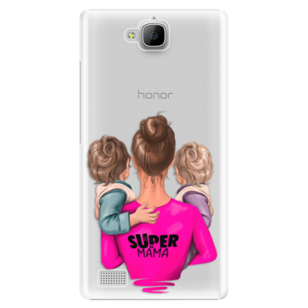 Plastové puzdro iSaprio - Super Mama - Two Boys - Huawei Honor 3C
