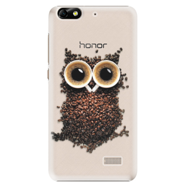 Plastové puzdro iSaprio - Owl And Coffee - Huawei Honor 4C