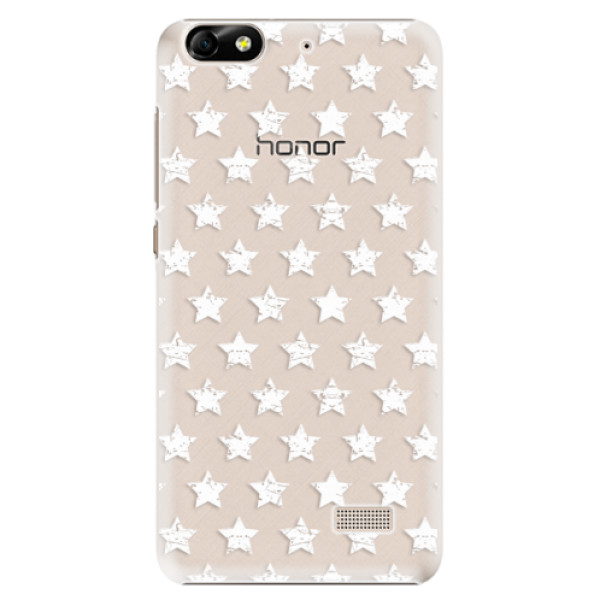 Plastové puzdro iSaprio - Stars Pattern - white - Huawei Honor 4C