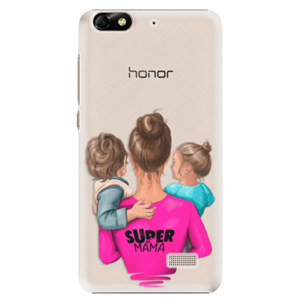 Plastové puzdro iSaprio - Super Mama - Boy and Girl - Huawei Honor 4C