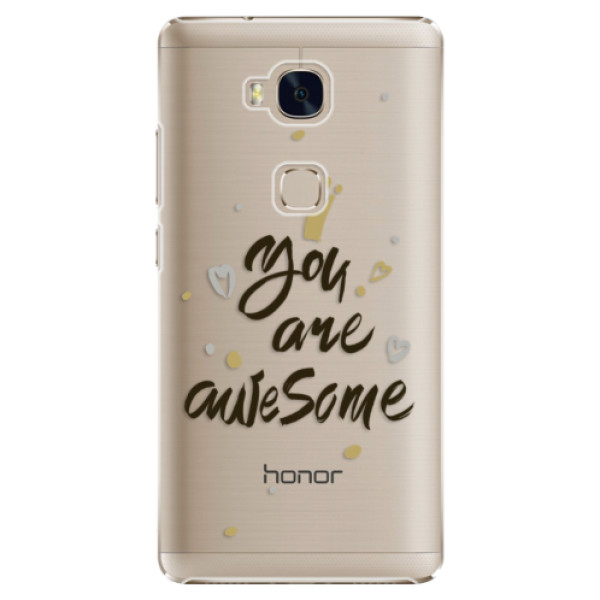 Plastové puzdro iSaprio - You Are Awesome - black - Huawei Honor 5X