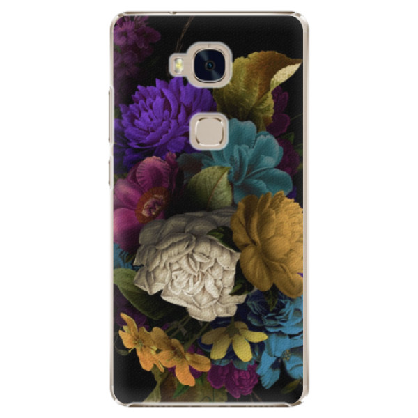Plastové puzdro iSaprio - Dark Flowers - Huawei Honor 5X