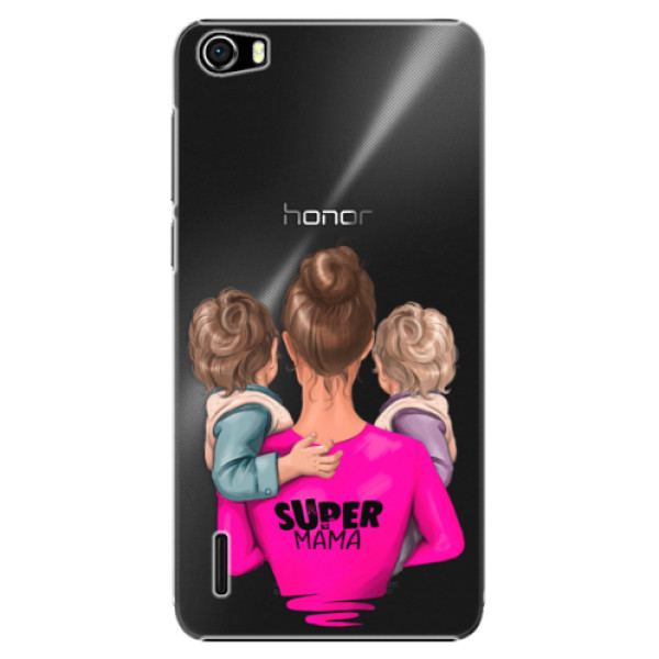 Plastové puzdro iSaprio - Super Mama - Two Boys - Huawei Honor 6