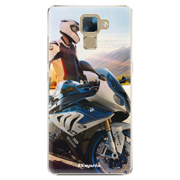 Plastové puzdro iSaprio - Motorcycle 10 - Huawei Honor 7