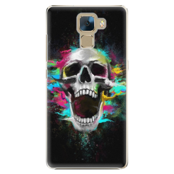 Plastové puzdro iSaprio - Skull in Colors - Huawei Honor 7