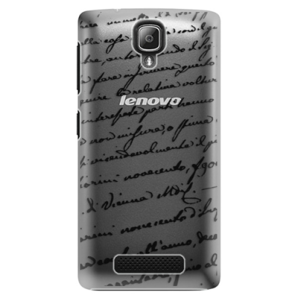 Plastové puzdro iSaprio - Handwriting 01 - black - Lenovo A1000