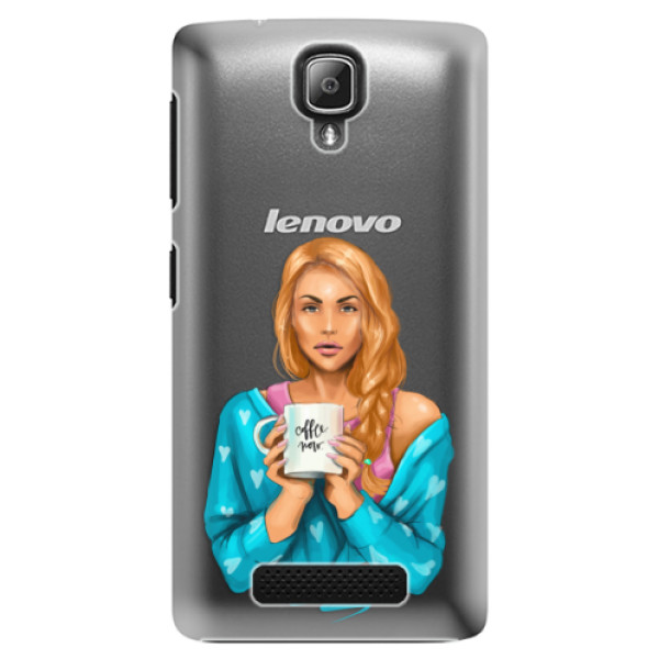Plastové puzdro iSaprio - Coffe Now - Redhead - Lenovo A1000
