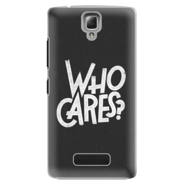Plastové puzdro iSaprio - Who Cares - Lenovo A2010