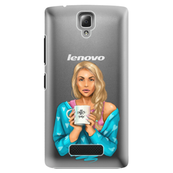 Plastové puzdro iSaprio - Coffe Now - Blond - Lenovo A2010