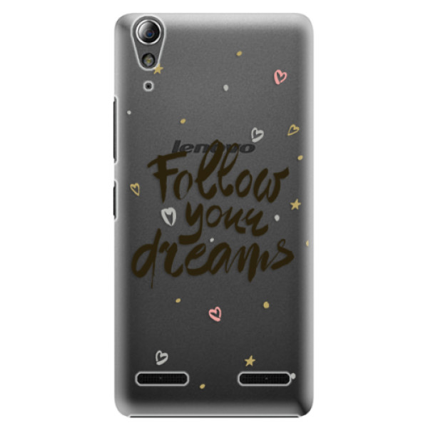 Plastové puzdro iSaprio - Follow Your Dreams - black - Lenovo A6000 / K3