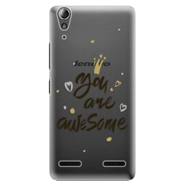 Plastové puzdro iSaprio - You Are Awesome - black - Lenovo A6000 / K3