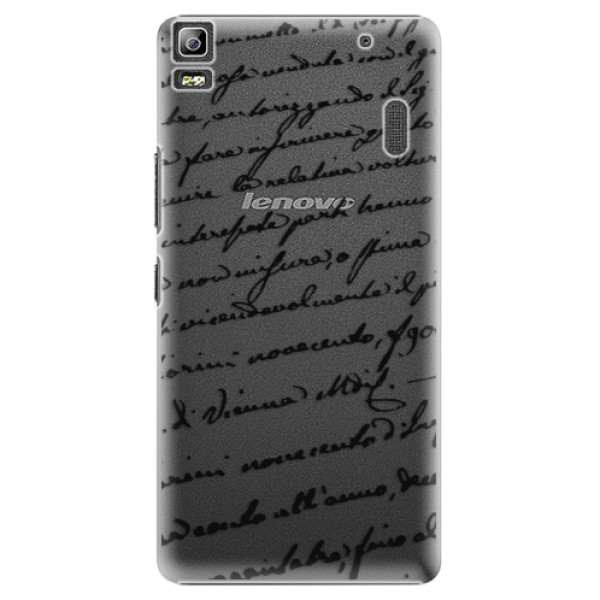Plastové puzdro iSaprio - Handwriting 01 - black - Lenovo A7000