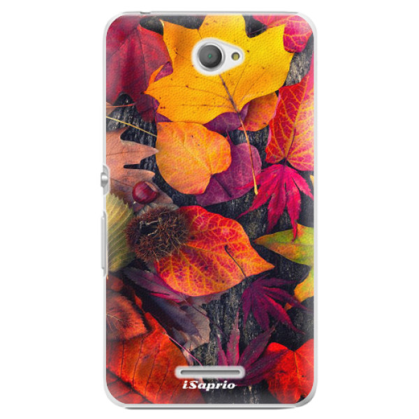 Plastové puzdro iSaprio - Autumn Leaves 03 - Sony Xperia E4
