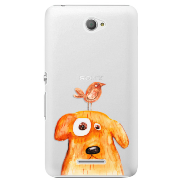 Plastové puzdro iSaprio - Dog And Bird - Sony Xperia E4