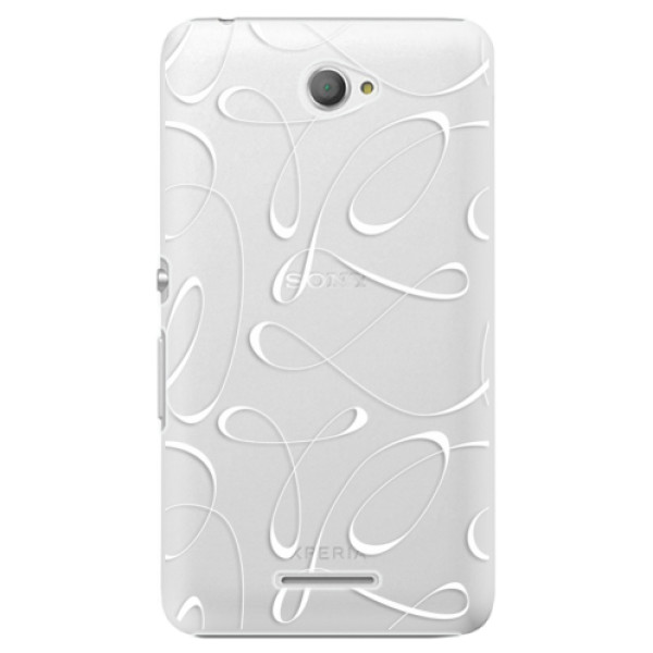 Plastové puzdro iSaprio - Fancy - white - Sony Xperia E4