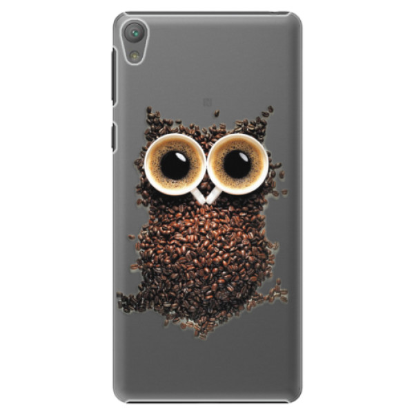 Plastové puzdro iSaprio - Owl And Coffee - Sony Xperia E5
