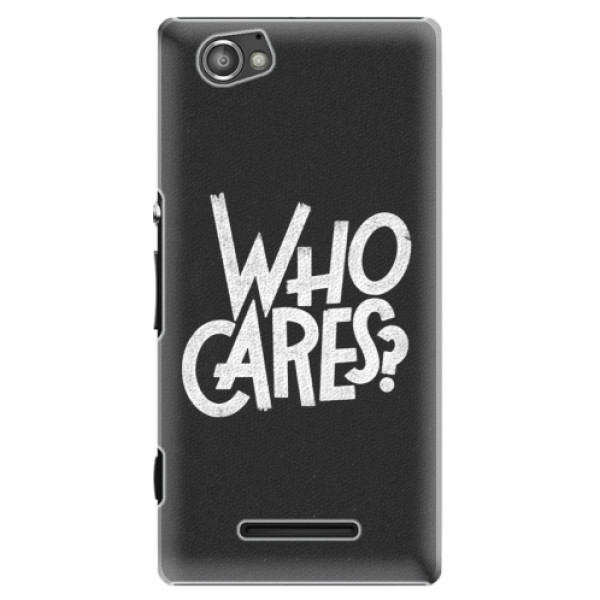 Plastové puzdro iSaprio - Who Cares - Sony Xperia M