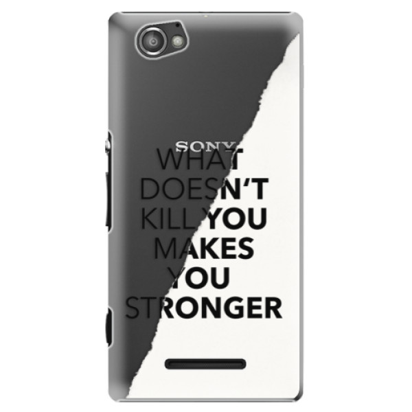 Plastové puzdro iSaprio - Makes You Stronger - Sony Xperia M