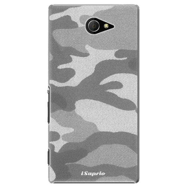 Plastové puzdro iSaprio - Gray Camuflage 02 - Sony Xperia M2
