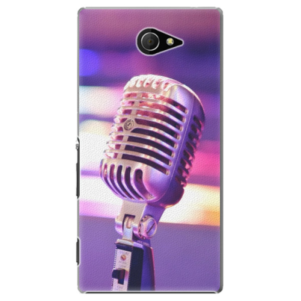 Plastové puzdro iSaprio - Vintage Microphone - Sony Xperia M2