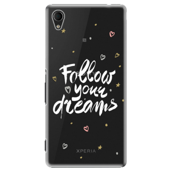 Plastové puzdro iSaprio - Follow Your Dreams - white - Sony Xperia M4