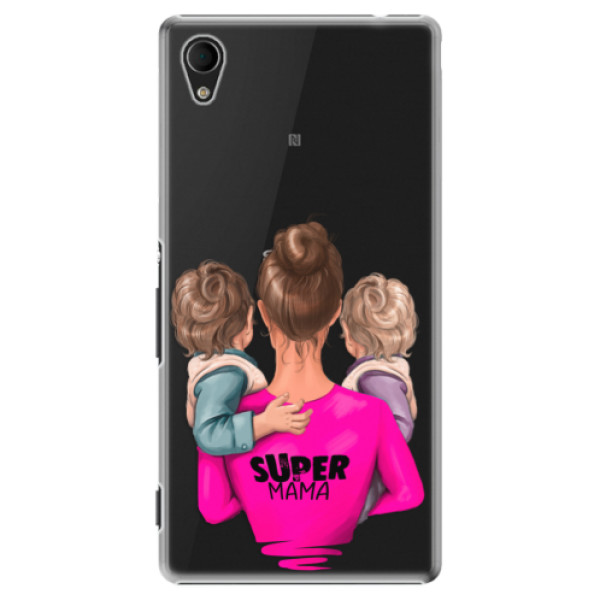 Plastové puzdro iSaprio - Super Mama - Two Boys - Sony Xperia M4