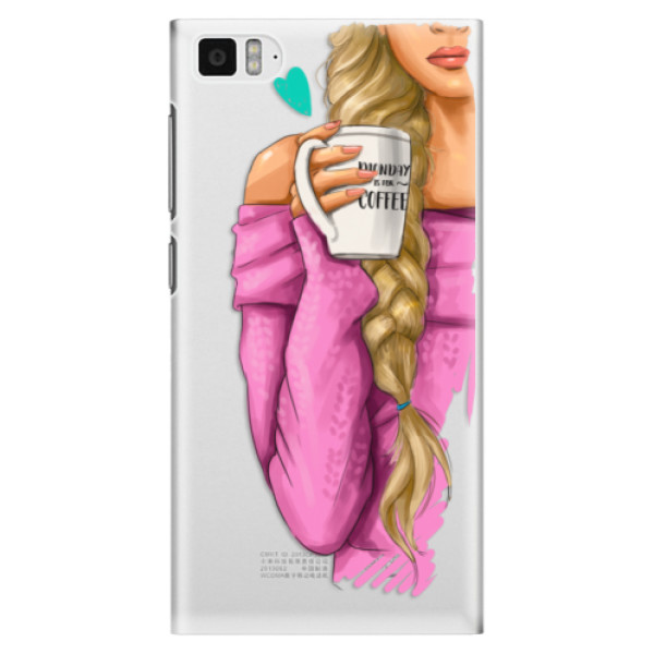 Plastové puzdro iSaprio - My Coffe and Blond Girl - Xiaomi Mi3