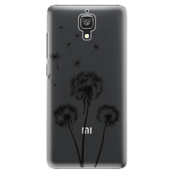 Plastové puzdro iSaprio - Three Dandelions - black - Xiaomi Mi4