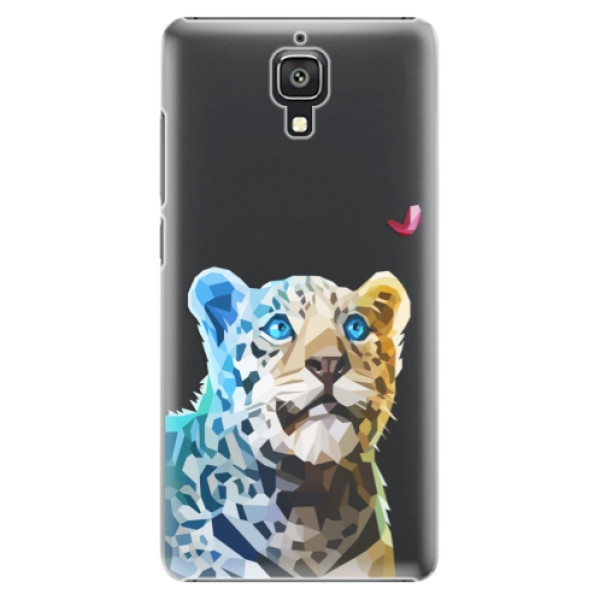 Plastové puzdro iSaprio - Leopard With Butterfly - Xiaomi Mi4