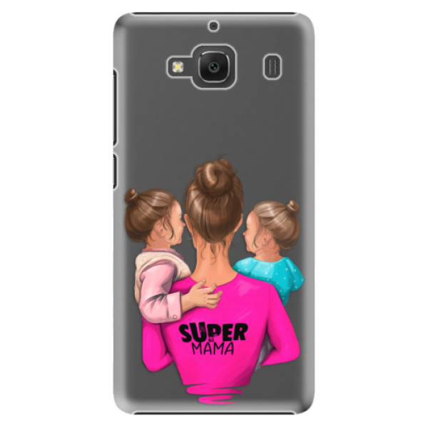 Plastové puzdro iSaprio - Super Mama - Two Girls - Xiaomi Redmi 2